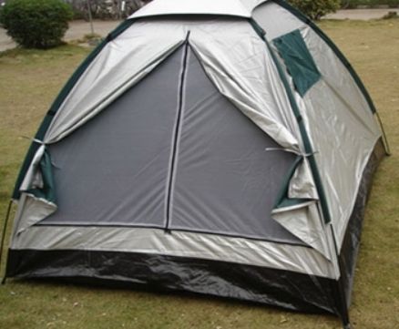Premier 1400 Four Person Dome Tent, Durable 70D polyester fabric wall and roof with silver polyurethane coated finish, Heavy duty polyethylene fabric floor, Breathable mesh roof vents for air circulation, 3-way zippered closure mesh front entrance with zippered storm flap, Mesh window on both sides and rear for ventilation, Shock-corded fiberglass pole frame (14 00 14-00 PREMIER1400 PREMIER-1400)