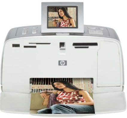 HP Hewlett Packard Q3423A#ABA Photosmart 375B Photo Printer 4X6 With ColorR LCD and  Internal  Battery, Up to 4,800 x 1,200 dpi resolution, 2.5-inch color LCD preview monitor, USB port, 4 memory card slots,  PC/Mac compatible (Q3423A ABA   Q3423A-ABA  Q3423AABA  375-B  375 B  375B) 
