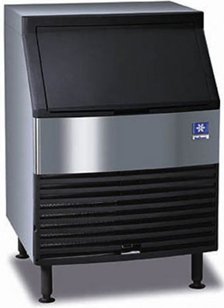 Manitowoc QD-0132A Compact Ice Machine, 80 lbs of Storage capacity, Up to 147 lbs of ice every 24 hours, 1/3 HP Compressor Nominal rating, 2,100 average- 3,300 peak BTU Per Hour, Slide up and in bin door tucks under ice machine top cover, Computerized controls Front access for operational switches (QD0132A QD 0132A QD-0132A)