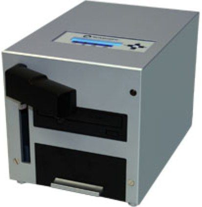 Microboards QDL-1000 Quic Disc Loader CD/DVD Duplicator, 20X DVD / 40X CD, 25-disc capacity, Built-in 160GB hard drive, 4-button control, Compact size16 wide, 9 high, Standalone Automated, no computer required, Firmware Upgradeable, Burn Proof Support, 20 x 2 LCD Display (QDL1000 QDL 1000)