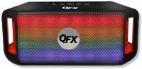 QFX BT-151 Sound Burst Portable Bluetooth Speaker, Black Color, FM Radio, Stream Music From Bluetooth, Hands-Free Bluetooth Calling, Dynamic Programmable LED Lights, That Pulse to the Music, USB, Micro-SD, Aux –In, Lithium 1200mAh Batteries, Micro-USB Charging Port, 2-3hrs Playback, Dimensions 7.5" x 2.6" x 3.25", Weight 3 lbs, UPC 606540031384 (QFX-BT-151 QFX-BT151 QFXBT151 BT151) 