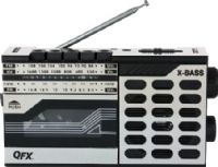 QFX J-7 Rerun Retro Radio and Cassette Recorder/Player, Silver, Vintage Radio Style, AM/FM/SW Tuner, Cassette Player and Recorder, FF/REW Function, Auto-Stop System, Built-In Antenna, AC Power Supply 120/240V, DC Power Supply 3V ("D"x2 ), Gift Box Dimensions 9.25x4x5.75, Weight 1.9 Lbs, UPC 606540029305 (QFXJ7 QFX-J7 J7) 