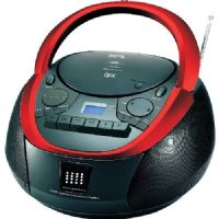QFX J-71 Portable CD/Cassette/MP3 Stereo Player, AM/FM Radio, Top-Loading CD/CD-R/CD-RW/MP3 Player, Cassette Player/Recorder, AM/FM Tuner, LCD Digital Display, Dynamic Bass Boost, CD Repeat/All Function, EQ & Mute Function, Electronic Volume/Tuning Control, 99-Track Programmable Memory, AUX-In, USB Input, UPC 606540029541 (QFXJ71 QFX-J71 J71) 