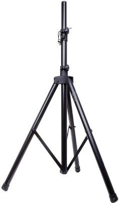 QFX S-14 Tripod PA Stand, Black; For use with SBX-1200, SBX-1500, SBX-1515, BX-150, BX-151 and other PA Speakers; Has an adjustable height of 46