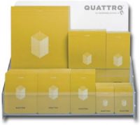 Hand Book Journal Co QG635A Quattro, Grid Pad Counter Assortment; Quattro works; Now available in six sizes, it will work the way you want; Rounded corners mean Quattro will resist damage as you carry it; UPC 696844355538 (HANDBOOKJOURNALCOQG635A HANDBOOKJOURNALCO QG635A HAND BOOK JOURNAL CO QG 635A QG635 A HANDBOOKJOURNALCO-QG635A QG-635A QG635-A) 