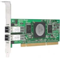 QLogic QLA2462-E-SP SANblade QLA2462 4-Gbps Dual Port Fibre Channel to PCI-X 2.0 266 MHz Host Bus Adapter, Multi-mode Optic, 300,000 IOPS delivers high I/O transfer rates for storage applications, Intelligent interleaved DMA (iiDMA) ensures maximum utilization of data links, Out-of-Order Frame Reassembly (OoOFR) reduces congestion and retransmissions (QLA2462ESP QLA2462E-SP QLA2462-ESP QLA2462-E) 