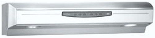 Broan QS236SS Under Cabinet Range Hood, QS2 Series (Allure II), 36 Stainless Steel, Very quiet 0.9 Sones at normal speed, powerful 300 CFM high setting, Easy to clean DuPont Teflon bottom pan (QS2-36SS QS2 36SS)
