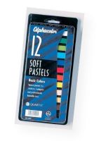 Alphacolor QT105007 Soft Pastels Basic 12-Color Set; A multi-purpose assortment; Ideal for most color selection requirements; Set contains 12 pastels: Black, Blue, Brown, Green, Light Blue, Orange, Peach, Red, Violet, White, Yellow, Yellow-Green; Colors subject to change; Shipping Weight 0.19 lb; Shipping Dimensions 8.5 x 4.00 x 0.5 in; UPC 034138050071 (ALPHACOLORQT105007 ALPHACOLOR-QT105007 ALPHACOLOR/QT105007 ARTWORK) 