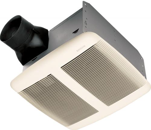 Broan QTRE110 Quiet Bath Fan, White Grille, 110 CFM. ENERGY STAR Qualified; Nearly silent operation 1.3 Sones; 4