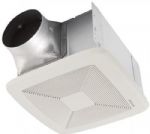Broan QTXE110S Very Quiet, Humidity Sensing Fan, White Grille, 110 CFM. ENERGY STAR® Qualified; 0.7 Sones; Sensaire® technology detects the rapid rise in humidity over time; Auto shut-off time is adjustable from 5 to 60 minutes; Helps prevent lingering, excessive humidity which can cause mold; Bathrooms up to (X) Square Feet: 100,; Ceiling Installation: Yes; Color: White,; CSA: No; cUL Listed: No; Duct Direction: Horizontal; Duct Size: 6"; UPC 026715164158 (QTXE110S QTXE110S QTXE110S) 