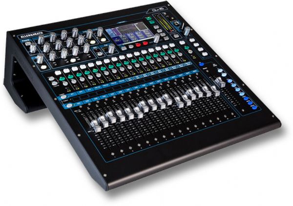 Allen And Heath Qu-16C Rackmountable Digital Mixer, 16 channel rack mount digital,16 Mic/Line + 3 stereo,  100mm motorized faders, 12 mix outputs, 4 EFX Engines, onboard 18 track recording, built in 18ch USB I/O, built in dSNAKE, Network Port 5.5