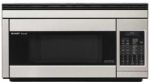 Sharp R-1874 Carousel Over-the-Range Microwave Oven 1.1 cu. ft. 850W Stainless Steel; Convection Over-the-Range Microwave bakes, roasts, grills; 1.1 cu. ft. oven with 13" on/off Carousel turntable; Easy-to-read 7-digit 2-color display; Convection programs: 12 CompuCook, CompuDefrost; Cabinet Finish: Stainless Steel; Display: 7 digit/2 color; Capacity (cu. ft.): 1.1; Cooking Power Levels: 11; Watts: 850; Demonstration Mode: Yes; UPC 074000610910 (R1874 R-1874 R-1874) 