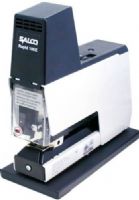 Salco R105E Standard Electric Stapler, Adjustable power setting, 3.8” adjustable throat depth, Bump switch or foot pedal activation, Safety shield, 4 rubber feet, Spring loaded base to absorb the impact of stapling, Adjustable anvil allows for outward clinch capabilities, Dimensions (LxHxW) 9-3/4 x 10-1/4 x 4 Inches, Weight 8.5 lbs (R-105E R 105E R105-E R105) 