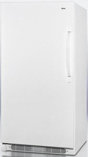 Summit R17FFLHD Large Capacity All-refrigerator with Frost-free Operation and Fan-forced Cooling, White Cabinet, 16.5 cu.ft. Capacity, LHD Left Hand Door Swing, Adjustable shelves, Door storage, Adjustable thermostat, Interior light, Fully featured for convenient storage, Interior Fan (R17-FFLHD R17 FFLHD R17FF-LHD R17FF LHD)