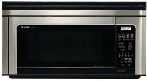 Sharp R-1880LS Range Convection Microwave Oven 1.1 Cu.Ft. Capacity, 850 Watts, Stainless steel with black glass window, Alternative to R-1874 R1874, Keep Warm, Automatic Popcorn Sensor, Sensor Cook, Reheat Sensor, Convection Temperature Control 100F-450F, Low Mix/Bake, High Mix/Roast, Broil, Slow Cook, Automatic settings for Broiling, Roasting and Baking, Automatic Defrost, Custom Help, Minute Plus, Kitchen Timer (R1880LS R-1880L R-1880 R1880L R1880)