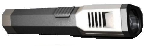 Inova R2C-T Flashlight Carbon Fiber Black/Titanium Head-CC, Effective Range 200', Signal Visibility 2 Miles (R2CT R2C T R-2CT R2-CT)