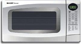 Sharp R-306LW Microwave Oven, Mid Size 1.0 Cu.Ft., 1100 Watts, Six Cook Options, Six Reheat Options, Four Defrost Options, White (R306LW R 306LW R-306L R-306 R306L R306 074000616042)