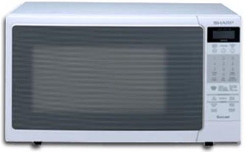 Sharp R320HW Mid-Size Microwave Oven with 1,200 Cooking Watts & 4 Defrost Options, 1.2 cu. ft. Capacity, 1200 Watts Output Power, 12 5/8