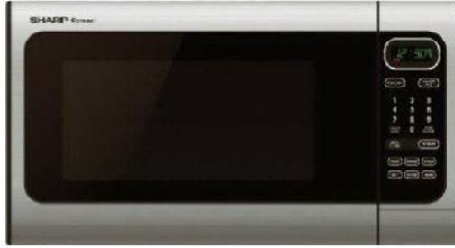 Sharp R-408LS Carousel microwave oven, 1.4 Capacity (cu.ft.), 23 Automatic Settings, 14-1/8