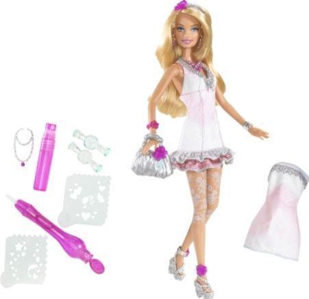 Dress Designer Games on Barbie H2o Design Studio Doll  Barbie Doll Sports A Ruffled Dress