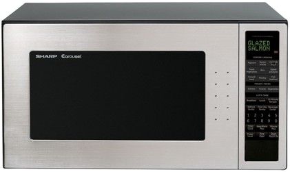 Sharp R530EST Countertop Microwave Oven with 1,200 Cooking Watts, 13 Sensor Cook Settings and 8 Defrost Options, 1200 Watts, 2.0 cu. ft. Capacity, 1200 Watts Output Power, 16