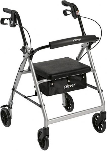 Drive Medical R726SL Rollator Rolling Walker with 6