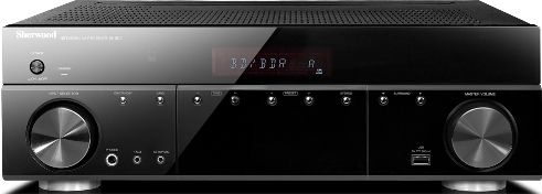 Sherwood R-807 Audio Video Receiver with Front USB, 10Hz-100kHz Amplifier, The 7.1ch AV Receiver with Wi-Fi Direct built in, Free Sherwood Application for both iOS and Android, Internet Radio / Media Server, Quartz Synthesized Digital Tuning, 192kHz/24bit D/A Converter - All Channel, HD Audio Decoding - Dolby TrueHD, Dolby Digital Plus, DTS-HD, 5 In / 1 Out HDMI Repeater - 3D/ARC/CEC, UPC 093279852234 (R807 R-807 R 807)