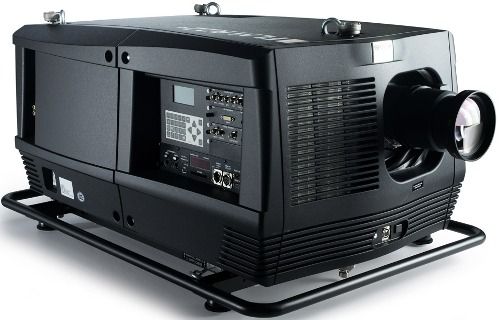Barco R9004500 Model FLM R22+ SXGA+ Three-chip DLP Projector, 22,000 center lumens, True native HD resolution, Contrast ratio of 1800:1, Resolution 1400 x 1050 pixels (SXGA+), Aspect Ratio 16:9, Noise Level 56dB, Sealed engine with constant image quality over time, Projector designed for high resistance against external contamination, 99 kg. (R900-4500 R90-04500 FLMR22+ FLM-R22+ FLM R22PLUS)