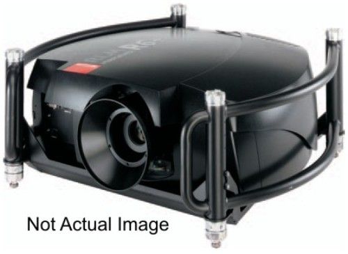 Barco R9010301 E-Cinema Series RLM H5 Three-chip DLP Projector without Carrying Handle & Lens, 4500 ANSI Lumens, Resolution 1,280 x 720 (native), Aspect ratio 16:9, Contrast ratio 1,000:1 (full field), Advanced Picture-in-Picture up to 4 sources simultaneously (2 data, 1 video & 1 (HD) SDI), 25 kg (56 lbs) (R90-10301 R90 10301 RLMH5 RLM-H5)