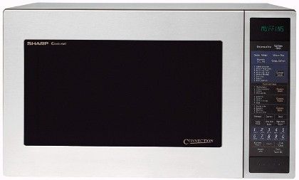 Sharp R930CS Countertop Microwave Oven with 900 Cooking Watts & 4-Way Convection System, 1.5 cu.ft. Capacity, 1450 Watts Output Power Heaters, 15 3/8