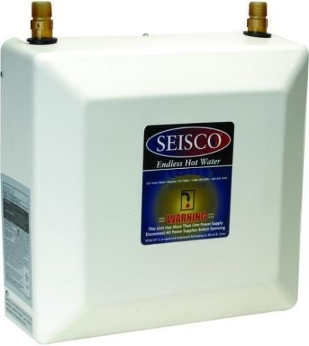 Seisco RA-28 Electric Tankless Water Heater, 28 Kw, 116.7 Amp, Microprocessor Controlled With Self-Diagnostics, Microprocessor Controlled With Self-Diagnostics, Powershare Technology With Patented Anti-FlickerR Control to Eliminate Flickering Lights In the Home, Thermistor Temperature Sensing - No Flow Switches, Standard Screw-in Heating Elements, Built-In Leak and Anti-Dry-Fire Detectors (RA 28 RA28) 