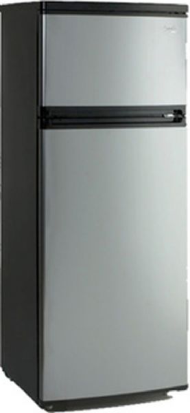 Avanti RA7316PST Counter-Depth Top-Freezer Refrigerator with Adjustable Glass Shelves, 7.4 Cu. Ft. Total Capacity, Glass Shelves, 3 No. of Shelves, 6 No. of Door Bins, Manual Defrost, Wire Shelves, Freestanding Type, Top Freezer Style, Apartment Size, Right Hinge Side, Smooth Door Finish, Leveling Legs, Ice Cube Tray, Interior light, Platinum Finish, UPC 079841073160 (RA7316PST RA-7316-PST RA 7316 PST)