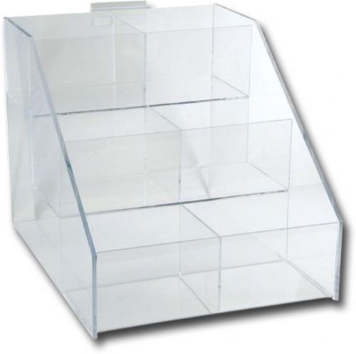 Generic RACK08 Acrylic Rack 6 Sections; Tiered and compartmentalized; 6 sections,  0.56