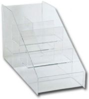 Generic RACK12 Acrylic Rack 5 Sections; Tiered and compartmentalized; 5 sections, 6.5" x 8.25" x 14.25"; Dimension 14.25" x 6.50" x 8.25"; Weight 2.60 lbs (GENERICRACK12 GENERIC RACK12 RACK 12 RACK 12) 