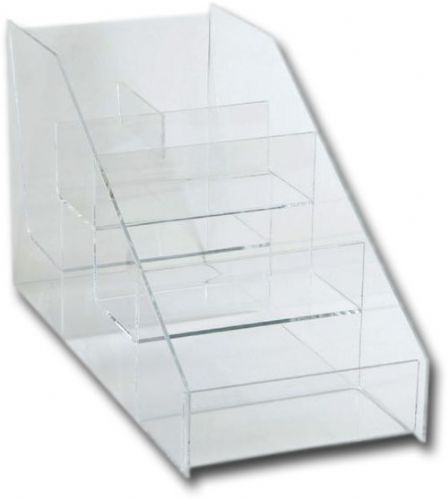 Generic RACK12 Acrylic Rack 5 Sections; Tiered and compartmentalized; 5 sections, 6.5