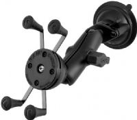 Ram Mount RAM-B-166-UN7U RAM Twist Lock Suction Cup Mount with Universal X-Grip Cell/iPhone Holder, Rustproof, High strength composite and stainless steel construction, Spring loaded holder expands and contracts for perfect fit of your device, Rubber coated tips will hold device firm and stable, UPC 793442937200 (RAMB166UN7U RAMB-166UN7U RAM-B166-UN7U RAMB-166-UN7U) 