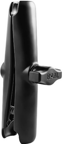 Ram Mount RAM-B-201U-C Long Double Socket Arm, Powder Coated Marine Grade Aluminum, Has a socket at both ends that accommodates 1