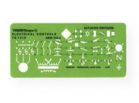 Rapidesign 312R Electrical Controls Template; Contains standard symbols used in machinery and automation circuits; Size: 3.25" x 8" x .030"; Shipping Weight 0.06 lb; Shipping Dimensions 8.00 x 3.25 x 0.03 in; UPC 014173253217 (RAPIDESIGN312R RAPIDESIGN-312R ENGINEERING) 