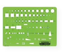 Rapidesign 62R Power and Light Template; Contains standard equipment symbols; Size: 5.5" x 7.5" x .030"; Shipping Weight 0.06 lb; Shipping Dimensions 7.5 x 5.5 x 0.12 in; UPC 014173253972 (RAPIDESIGN62R RAPIDESIGN-62R TEMPLATE ENGINEERING ARCHITECTURE) 