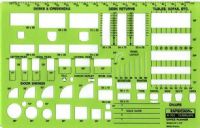 Rapidesign R-707 Office Planner, Planner template, Contains desks, credenzas, files, bookcases, tables and chairs, 0.25" = 1' Scale, UPC 014173254184 (RAPIDESIGN R707 RAPIDESIGN-R707 RAPIDESIGNR707 R707 R-707 R 707) 