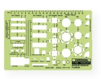 Rapidesign R708 Banquet/Seminar/Conference Planner Template; Same symbols as No; 709R; Scale: 0.25" = 1'; Size: 12.25" x 8.25" x 030"; Shipping Weight 0.06 lb; Shipping Dimensions 8.25 x 12.25 x 0.03 inches; UPC 014173254191 (RAPIDESIGNR708 RAPIDESIGN-R708 TEMPLATE ARCHITECTURE ENGINEERING) 