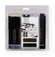 Royal & Langnickel RART-200 Essentials Sketching Set; Set contains 12 pencils in various degrees from 6H to 6B; Shipping Weight 0.35 lb; Shipping Dimensions 8.44 x 8.94 x 0.25 in; UPC 090672057648 (ROYALLANGNICKELRART200 ROYALLANGNICKEL-RART200 ESSENTIALS-RART-200 ROYAL/LANGNICKEL/RART200 RART200 ARTWORK) 