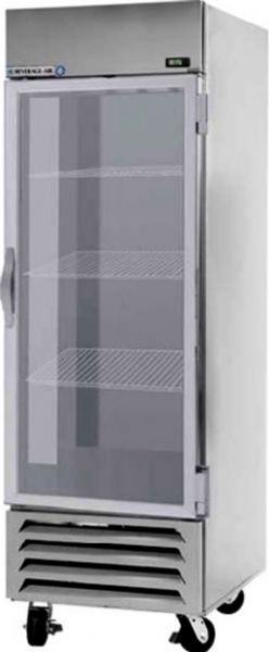 Beverage Air RB27HC-1G Vista Series One Section Glass Door Reach-In Refrigerator - 30