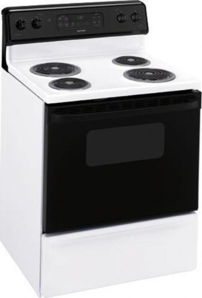 Hotpoint RB757DPWH Freestanding Electric Range with 4 Coil Elements, 30