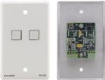 Kramer Electronics RC-2C Wall Plate - RS-232 & IR Controller; 1 RS-232 Port - Controls a device via serial control protocols; 1 IR Port - Controls a device via IR protocols; Optional Ports - Add control ports with the PL-18 Control Port Expander; Memory - Up to 4 commands per macro and 4 toggling macros per button; Size - Wall Plate - 1 gang European or US; PORTS: 1 RS-232 on a terminal block connector; 1 IR OUT on a terminal block connector; POWER CONSUMPTION: 12V DC, 40mA (RC2C RC-2C RC-2C) 