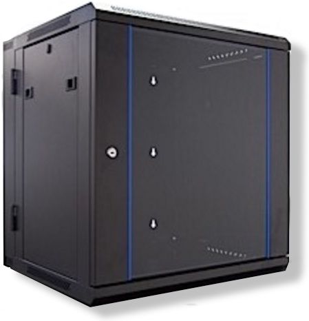 Crimson RC12U Wall Mounted Rack Enclosure, Ships fully assembled, Works with all standard 19