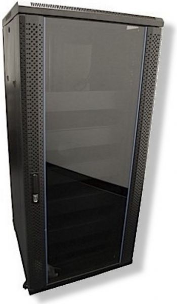 Crimson RC27U Floor Standing Data Rack Enclosure, Ships fully assembled, Works with all standard 19