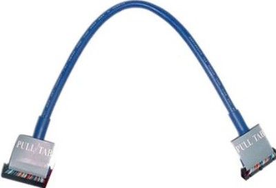 Bytecc RC-342-212-BLUE Color Floppy Round Cables with Label/Pull Tab, Blue, Allow for improved airflow within your case, allowing air to flow straight to your processor and other heat generating devices, also they are highly flexible, allowing configurations otherwise impossible with flat ribbon cables, Highly Flexible 12