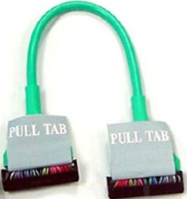 Bytecc RC-342-210-GREEN Color Floppy Round Cables with Label/Pull Tab, Green, Allow for improved airflow within your case, allowing air to flow straight to your processor and other heat generating devices, also they are highly flexible, allowing configurations otherwise impossible with flat ribbon cables, Highly Flexible 10
