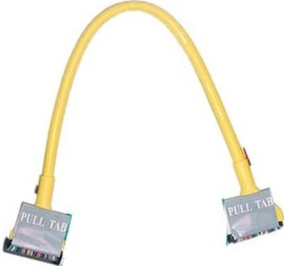Bytecc RC-342-212-YELLOW Color Floppy Round Cables with Label/Pull Tab, Yellow, Allow for improved airflow within your case, allowing air to flow straight to your processor and other heat generating devices, also they are highly flexible, allowing configurations otherwise impossible with flat ribbon cables, Highly Flexible 12